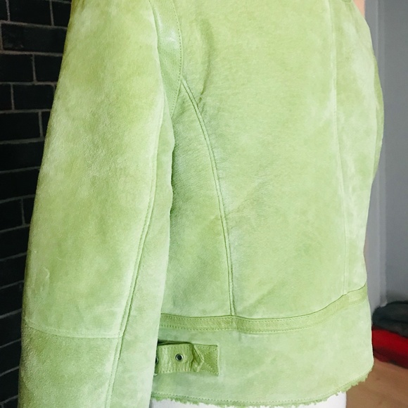 WILSONS LEATHER LIME GREEN LEATHER JACKET - Picture 9 of 16